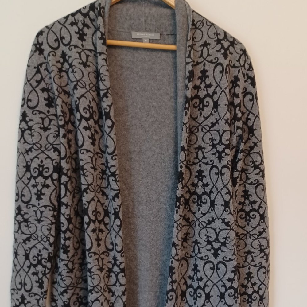 Neiman Marcus Cashmere Open Front Cardigan Size M